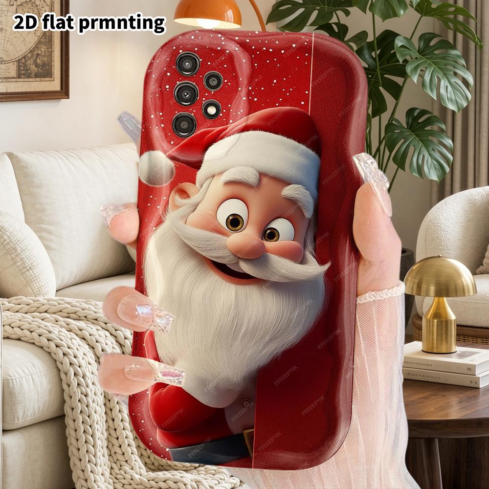 Phone Case: 2D Flat Samsung Galaxy A34 A35 M05 M06 S20 S22 S21 FE Plus 5G Protective Case, Couples Style, Cute and Playful, Christmas and Halloween Gi