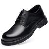 First Layer Cowhide New Men's Business Leather Shoes Genuine Leather Formal Casual Single Shoes Men's Big Toe Thick Soled Men's Shoes