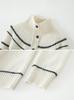 Women's High-Neck Wool Cardigan: New Autumn/Winter Style, Warm, Loose, Slimming, Versatile Knit Sweater Coat.