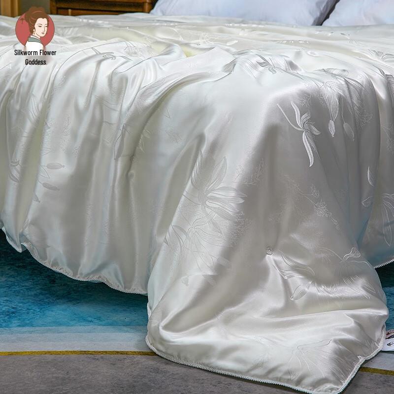 SILKUEEN 100% Mulberry Silk All-Season Comforter