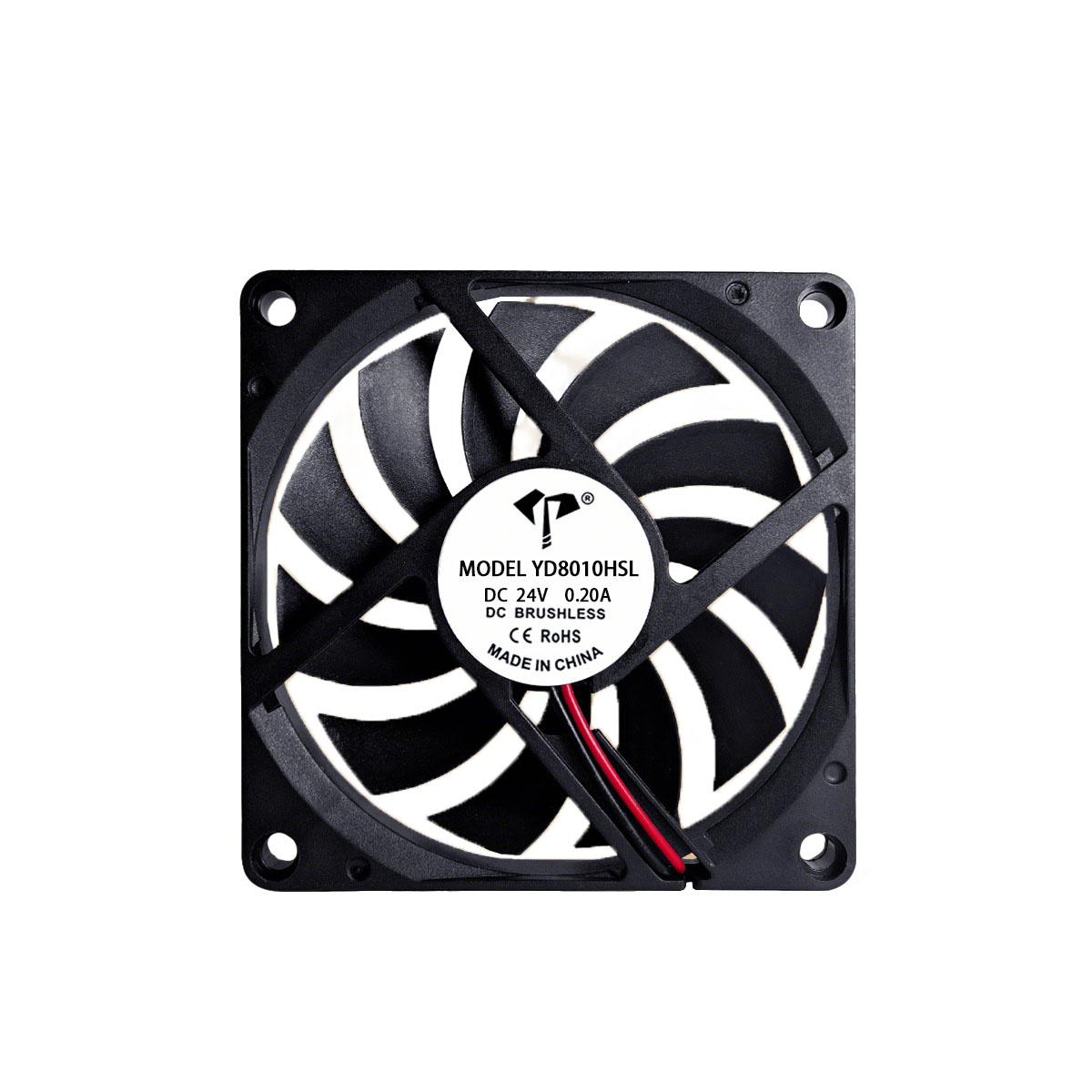 

10/5/3/1 шт. 5В 12В 24В 8010 80ММ 8СМ DIY Охолоджуючий Турбо Вентилятор Безщітковий Деталі 3D-принтера 2-контактний Для Reprap Екструдера DC Охолоджувач Вентилятор Пластикові Вентилятори 8010-24V,1PC