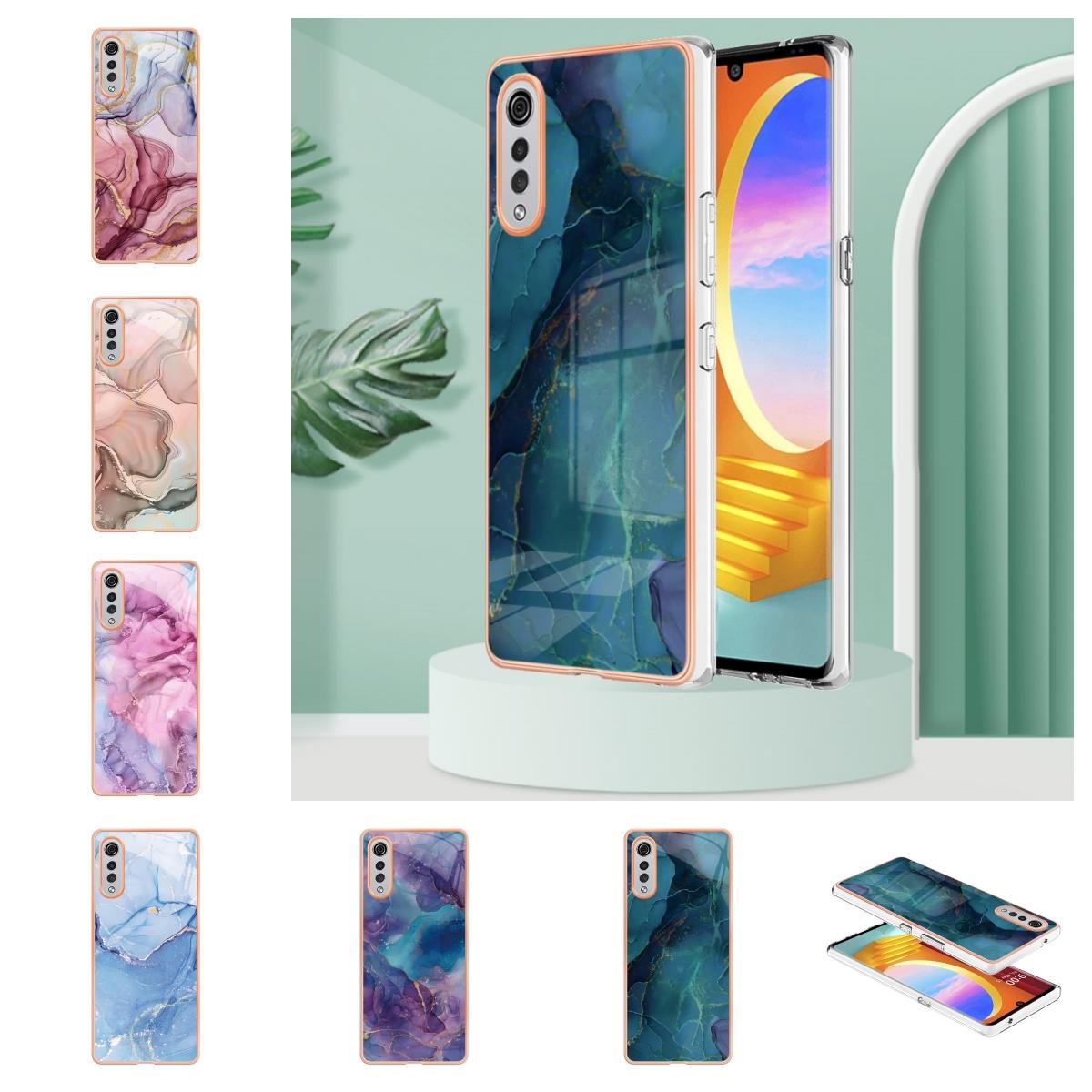 

Для LG Velvet, для Google Pixel 8 Pro, Pixel 8, Pixel 6A, Pixel 7A, цветной мраморный узор, украшение в форме, ультратонкий мягкий чехол для телефона из ТПУ