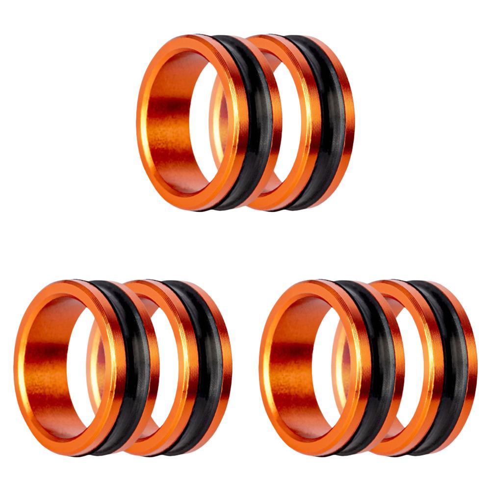 6 Stück Schnurabzieher Tragbar Schnurschlaufe Anti-Rutsch Aluminiumlegierung Sparring Festziehen des Vorfachknotens Angelzubehör