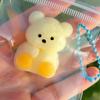 Butter Bear Pinchable Nose Toy Charm with Muddy Feel for Decompression