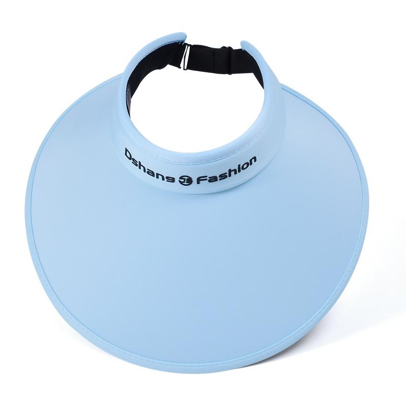 8465 Sommer-Schirmmütze mit Ventilator für Damen, Outdoor-Sonnenschutz, leere Oberseite, vielseitiger Mode-Sonnenschutz