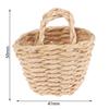 1:12 Mini Paniers de Rangement pour Légumes et Aliments en Rotin Tissé à la Main pour Maison de Poupée Décor de Poupée