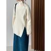 DIMANAF 2025 Autumn Women Zipper Sweaters Lady Pullover Tops Female Turtleneck Knitted Basic Solid Tees Red Sweaters