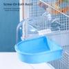 Bathtubs Kit Clear Hanging Bird Bath for Cage Plastic Waterproof Parrot Bathtub Mounted Wear-resistant Bird Cage Accessories