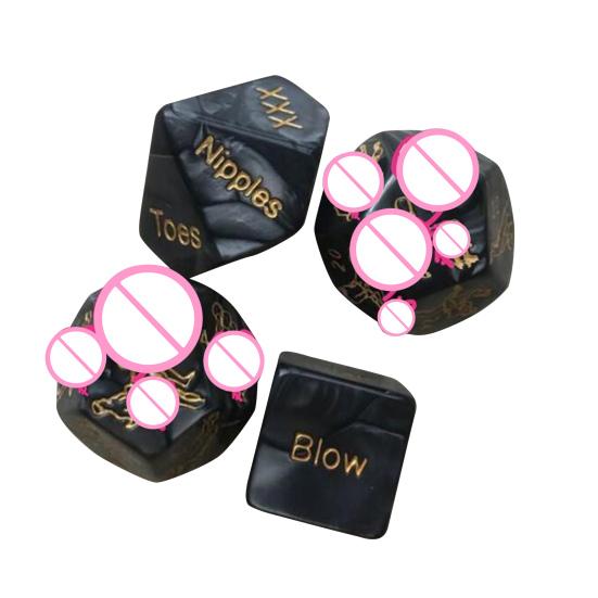 Juego de dados reutilizables sexis de 1/2/4/5 Uds., diseño luminoso y emocionante, juguete complicado para Club nocturno para diversión sin fin