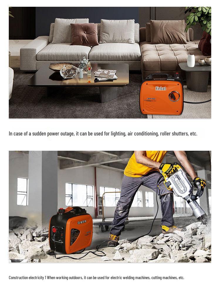 Compact Quiet 2kW Dual Fuel Inverter Generator for Outdoor and Home Use