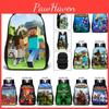 Stylish Minecraft Double-sided Backpack With Cartoon Patterns For Kids And Fans