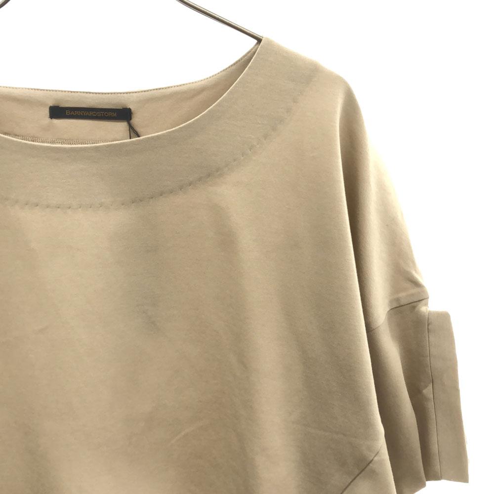 Unused BARNYARDSTORM Five-quarter Sleeve Cut Beige Tagged Women Used