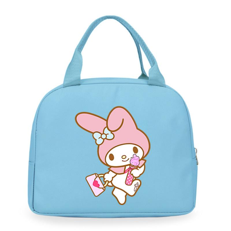 Melody cute cartoon print student lunch bag high value work commute leisure handbag
