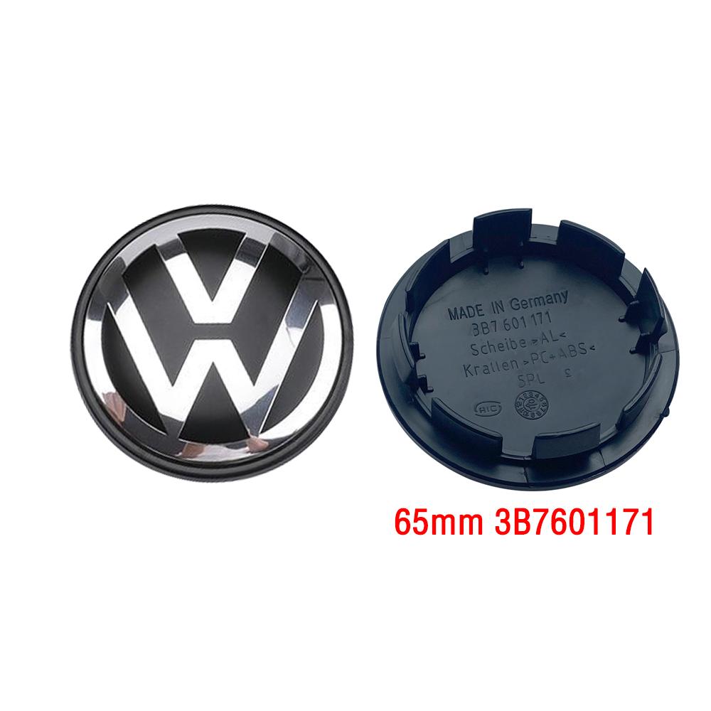 2026 New VW Volkswagen Car Wheel Center Hub Caps Cover 3D 4pcs 55mm 56mm 65mm 70mm for 4 5 6 7 Passat B5 B6 B7 Polo Touran CC accessories