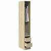 Vidaxl Wardrobe, Sonoma Oak Color, 30X50X200 Cm, Wood-Based Material