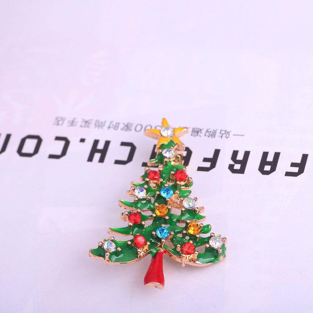 Colorful Girls Women Christmas Tree Brooch Pin Jewelry Christmas Gift Fashion Accessories