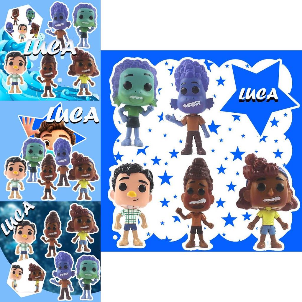 Colorful Pixar Luca Figures Set Perfect For Cake Toppers And Collectors