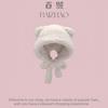 Winter bear new plush ear protection knitted hat female cute fashion versatile face small wool hat