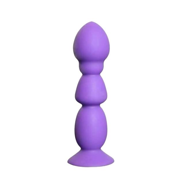 Big Purple Silicone Butt Plug Beads Unisex Large Anal Sex Toys Anal Balls & Beads