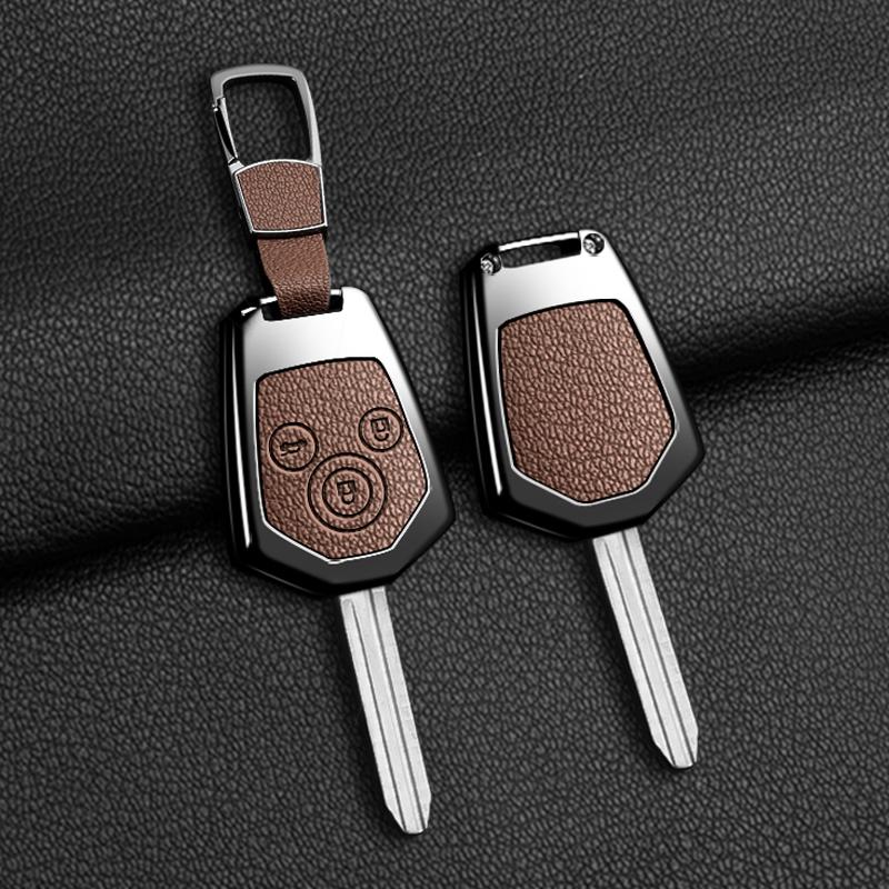 Zinc Alloy Leather Car Key Cover For Subaru Crosstrek Forester Impreza Legacy Outback Tribeca Wrx Sti Crosstrek Ascent Keychain