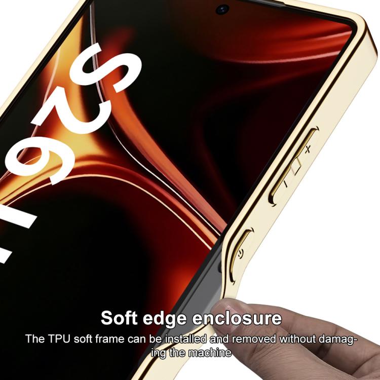 Electroplated Leather TPU Magnetic Nickel‑Ring Protective Phone Case For Samsung Galaxy S26 Ultra 5G