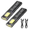 Portable COB LED Flashlight USB Rechargeable Work Light Magnetic Lanterna Hanging Lamp with Built-in Battery Camping Torch