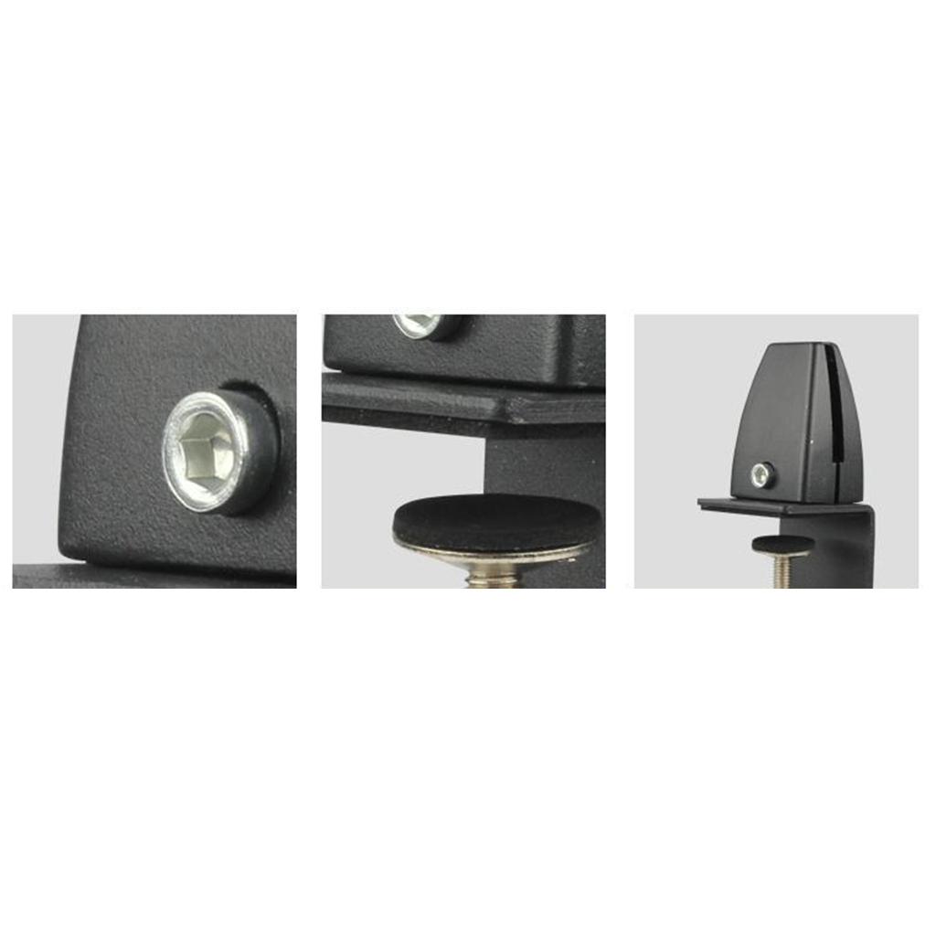 Durable Desktop Table Partition Bracket Clamp Clip Baffle Screen Holder for Commercial or Home Office Workspace