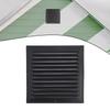 Copertura Griglia di Ventilazione in Lega di Alluminio per Uscita Aria Parete Esterna, Sfiato di Scarico a Lamelle Quadrate, Varie Dimensioni