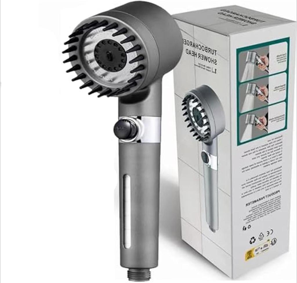 Nuovo rubinetto a goccia ionica da bagno portatile con rubinetto per soffione doccia, filtro per doccia, turbocompressore con modalità di spruzzo multiple