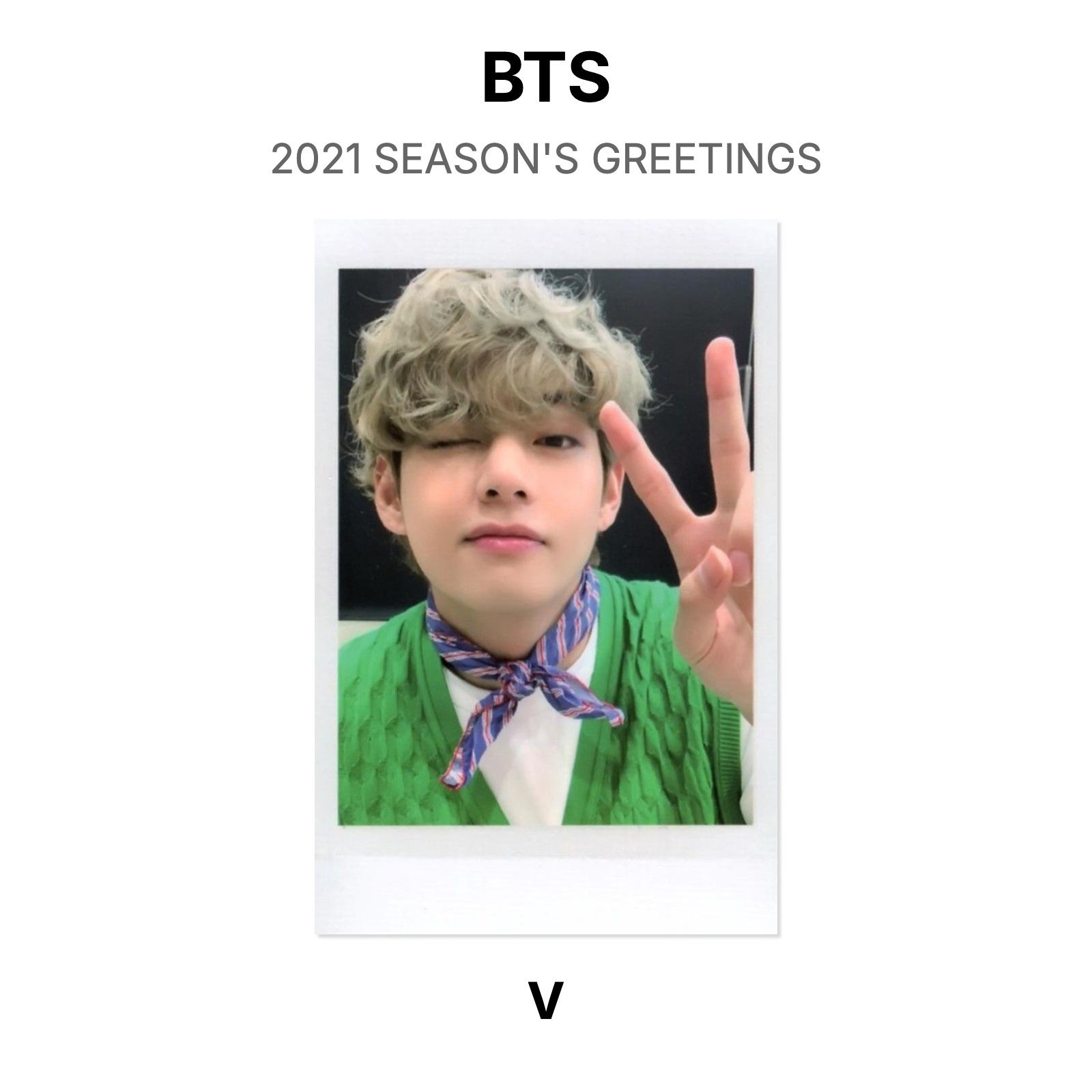 BTS 2021 SEASON S GREETINGS Official Photocard V
