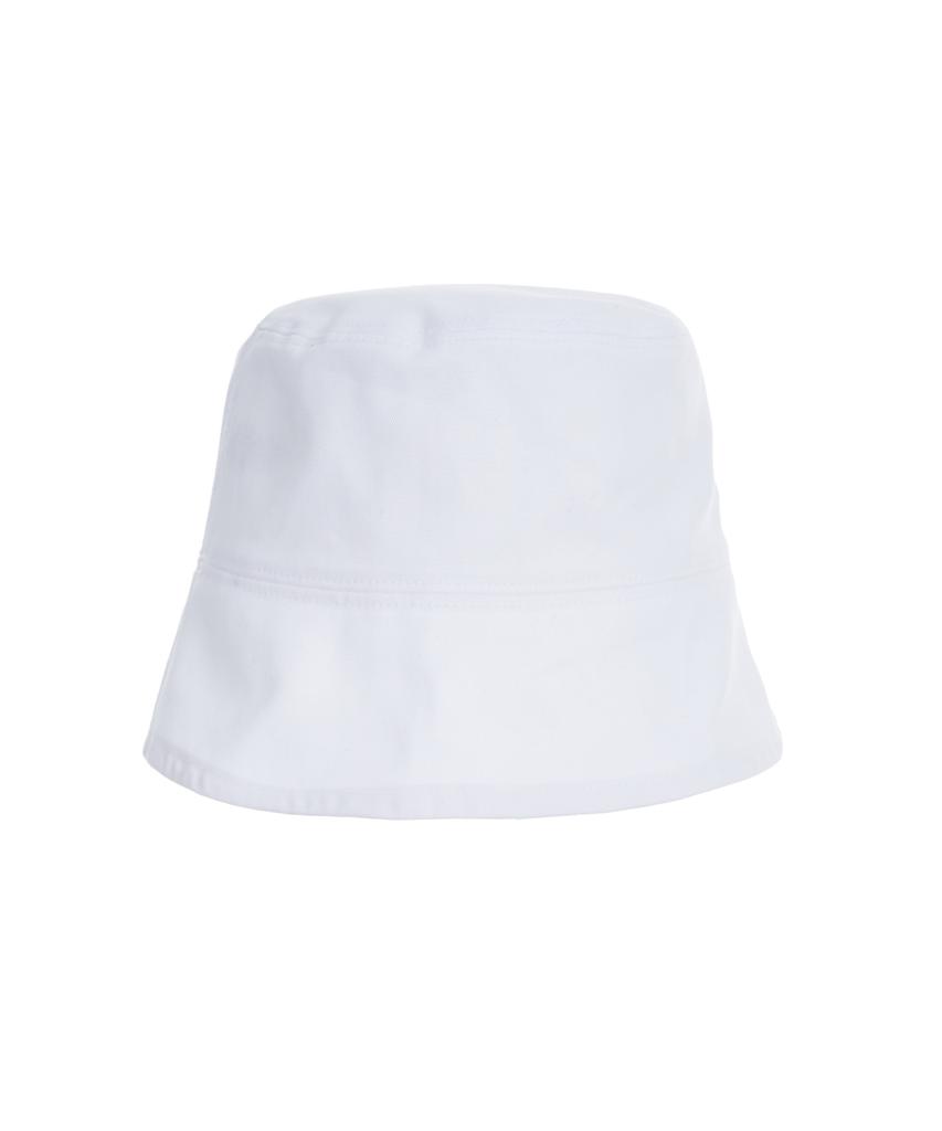 Bajal Studded Drop Oversized Bucket Hat White