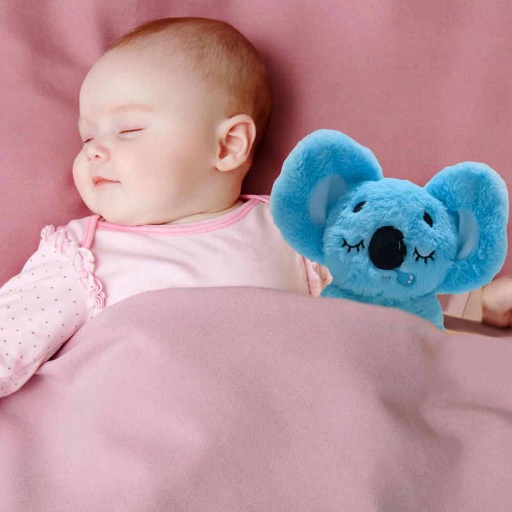 

Плюшевая игрушка Коала, облегчающая дыхание, Плюшевый зверь Серенити, 4 режима, Регулируемая спящая Коала с музыкальными огнями и ритмичным дыханием синий