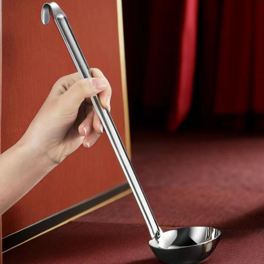 Stainless Steel Soup Ladle Rust-proof Slotted Spoon Kitchen Utensils Colander  Wine