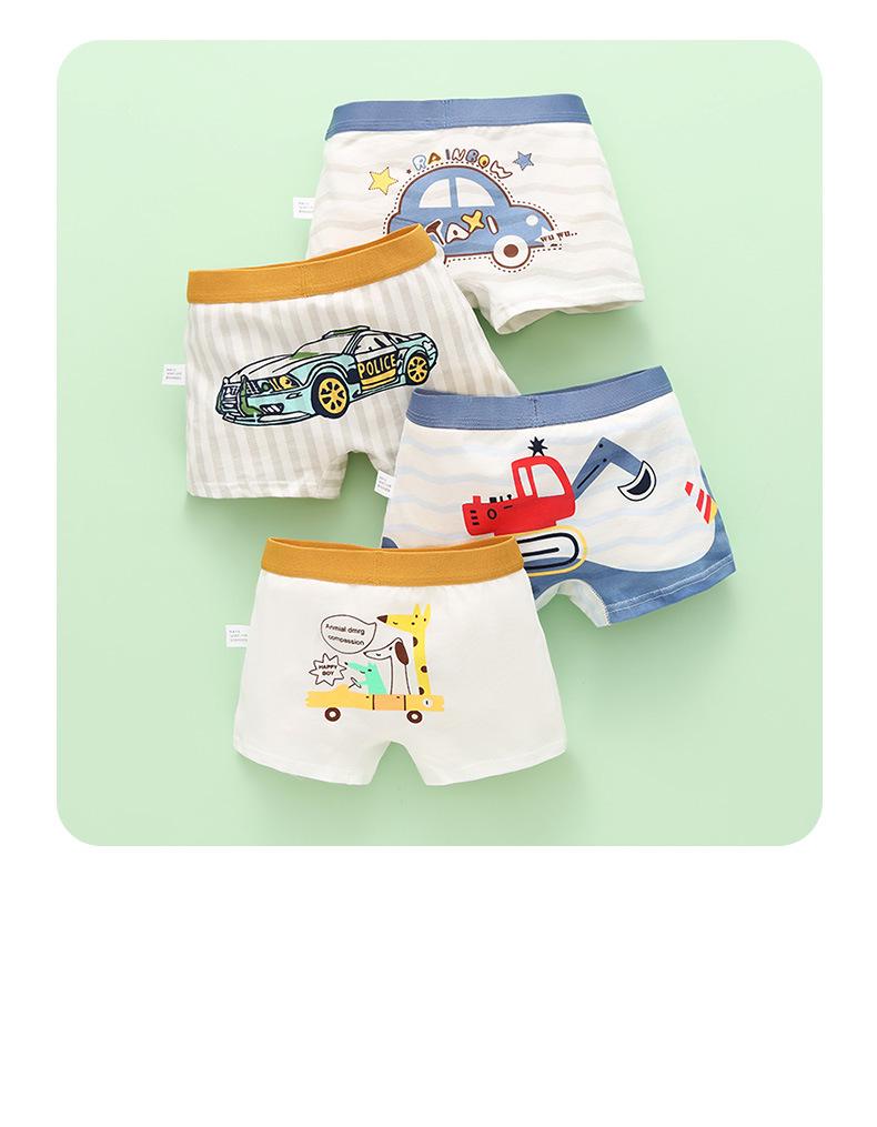 Nové chlapecké boxerky z čisté bavlny z roku 2024 pro batolata od 2 let