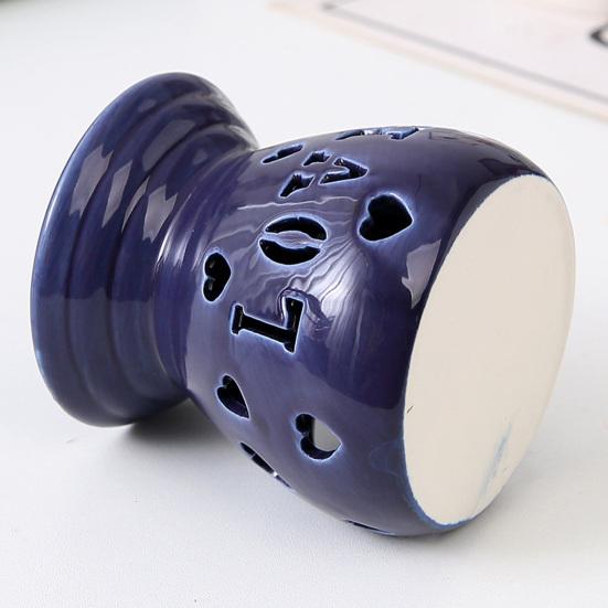 Ceramic Tea Light Candle Holder Small Essential Oil Burner Wax Melt Warmer Aromatherapy Aroma Diffuser for Home Bedroom Decor