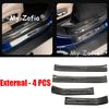 For Jetour G700 2025 2026 Car ABS Carbon Fieber Trunk Door Guard Strips Plate Door Sill Scuff Threshold Protector Cover  Sticker