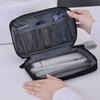 Waterproof Travel Toiletry Bag for Men Women Wide-open Puffy Cosmetic Makeup Organizer Bag with Handle for Shampoo Conditioner Makeup Accessories