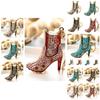 Fashionable And Cute Shoe Pendant Keychain With Rhinestones Ideal Gift For Both Men And Women