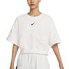Nike Crop Tops Women's White Crew Neck Moderate DV8039-133