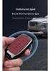Compatible Dongfeng Fengguang 580 E380 Remote Key Cover: Metal Protective Shell with Leather Wrap for 2016/2017 Models
