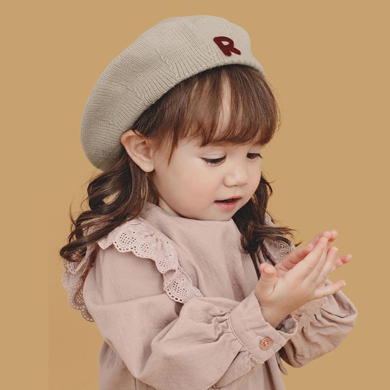 

Kids Knitted Beret Baby Painter Hat Super Cute Pumpkin Hat Children s Hat