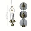 1pc Witch Bell Doorknob Hanging Decorative Wicker Wind Chime Home Decoration
