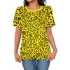 Summer Women's Elegant Personalized Cartoon Line 3D Printed Top T-shirt Women's Casual Fashion Short Sleeve Top