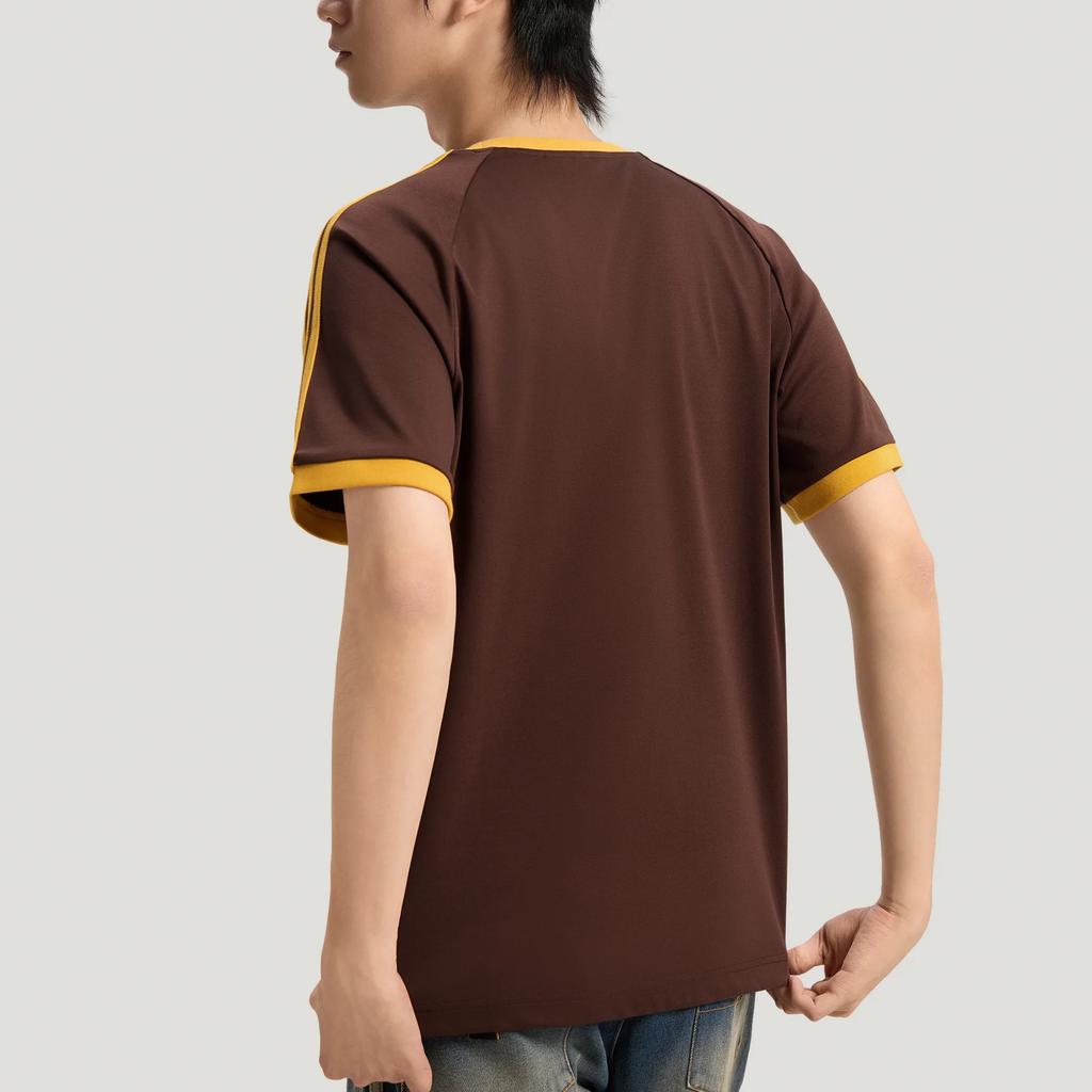 Adidas Originals Cali Knitted Striped Crew Neck Short Sleeve T-Shirt Men Tops KT7766
