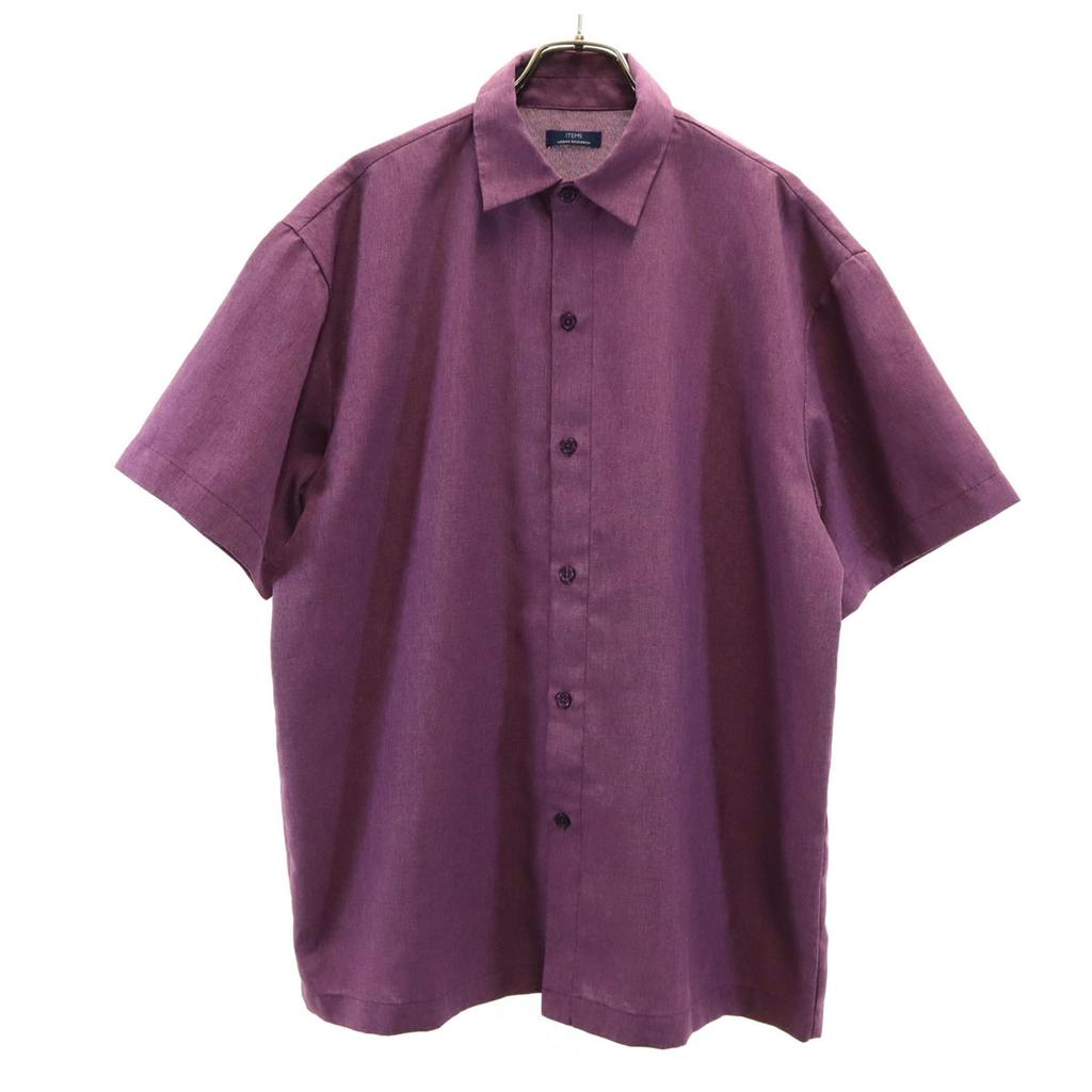 ITEMS URBAN RESEARCH Short sleeve shirt L purple Men's Used