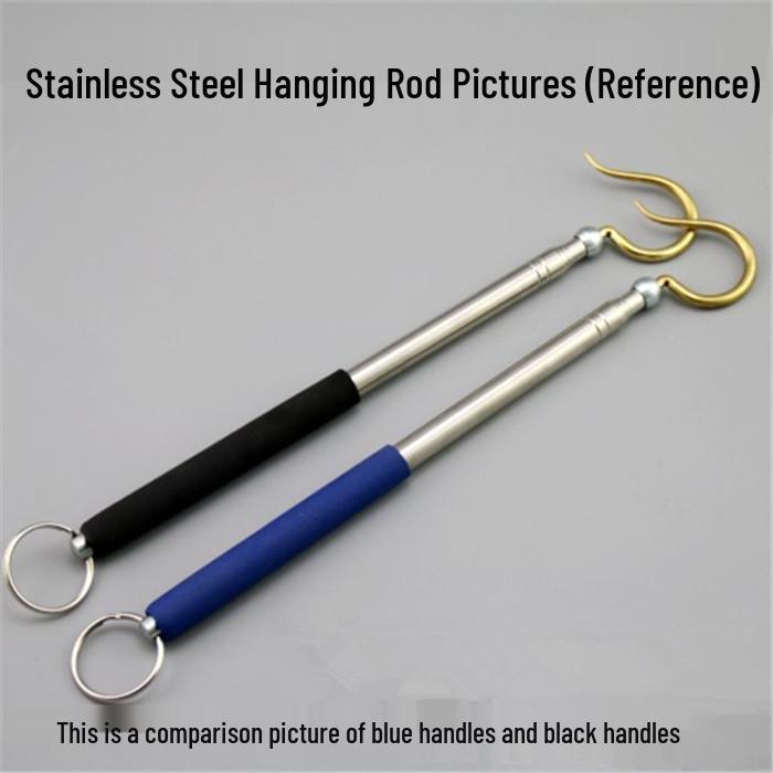 

Stainless Steel Ebony Rosewood Telescopic Bird Cage Hanging Rod with Hook