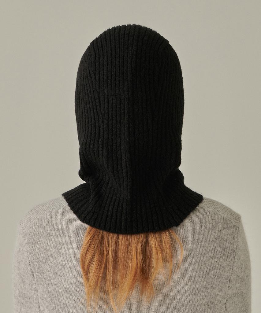 MUSINSA STANDARD WOMAN Women'S Soft Boucle Knit Balaclava [Black]