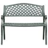 VidaXL Banc de jardin 102 cm Aluminium coulé Vert 317745