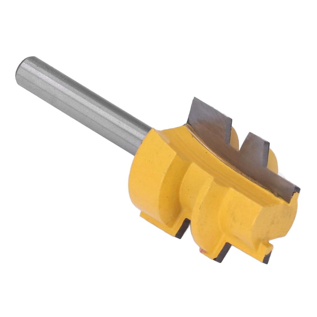 Reversible Glue Joint Router Bit Square Tooth T Slot Milling Cutter with 14in Round Shank