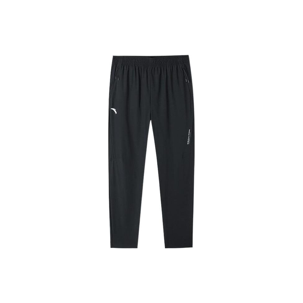Anta Sports Серия Lifestyle Однотонные Дышащие Спортивные Длинные Брюки Мужские Низ Черный 952227755-3 M